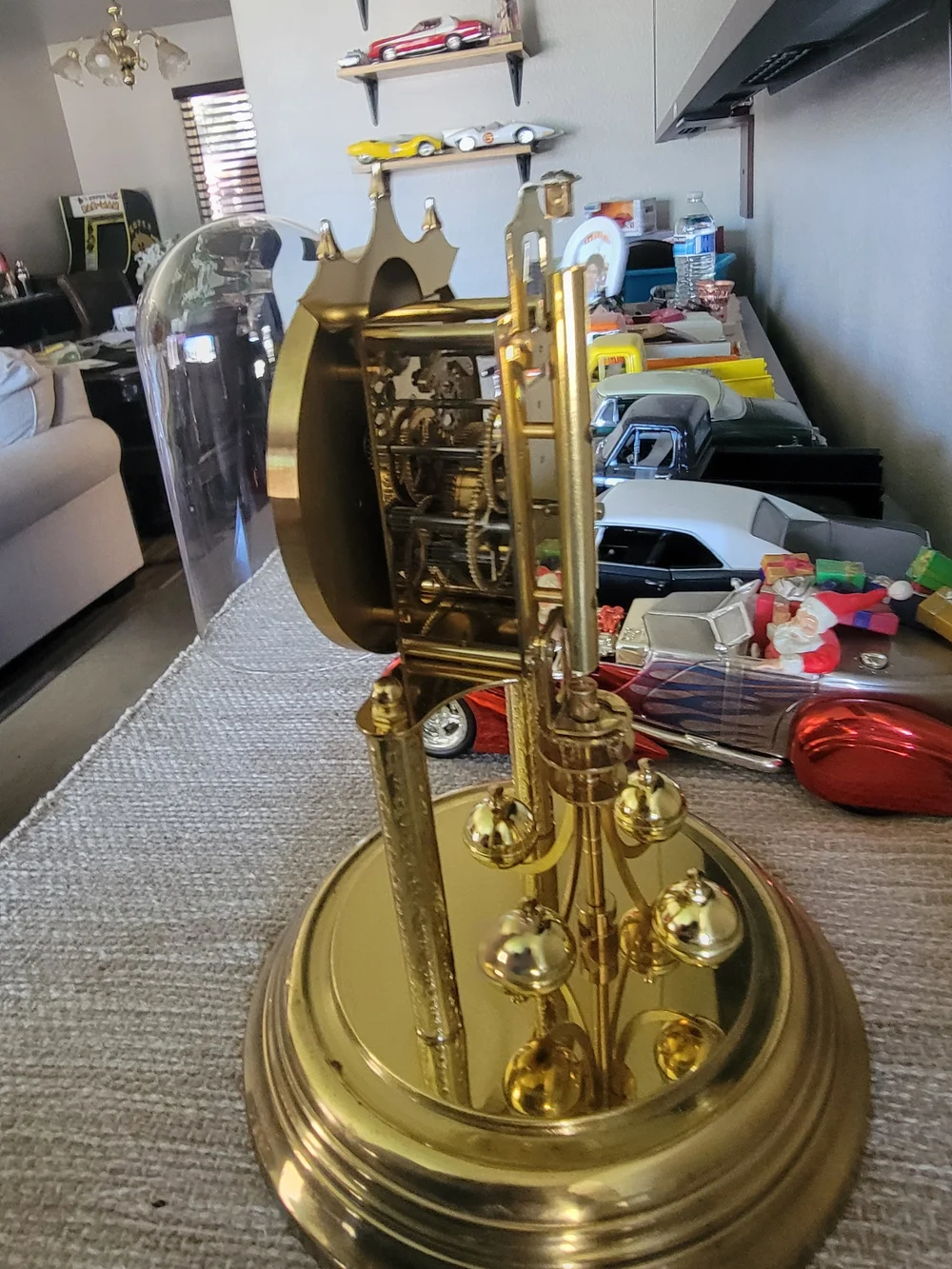 Gold Anniversary Dome Clock Made In German *no Key